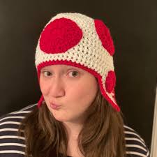 Crocheted Toad Hat With Earflaps (any Size) FREE SHIPPING