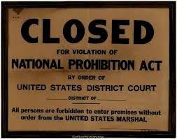 Volstead Act Prohibition Prohibition Party Speakeasy Party