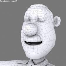 Çizgi adam 10 polis memuru 3D Model $39