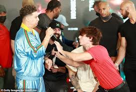 Bryce vs austin who punches harder the truth. Bryce Hall Austin Mcbroom Press Conference For Their June 12 Boxing Match Falls In A Brawl