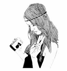 Our coloring sheets are high resolution letter sized printable pdfs. Hipster Girl Drawing Tumblr