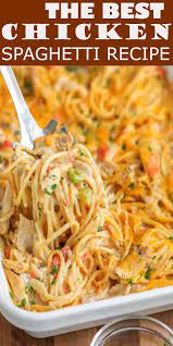 The Best Chicken Spaghetti Recipe The Best Chicken Spaghetti Recipe Ingredients 1 Chicken Spaghetti Recipes Best Chicken Spaghetti Recipe Spaghetti Recipes