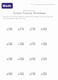 Simple Division Worksheets Division With Remainders Worksheet Division Worksheets Multiplication And Division Worksheets