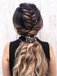 How To Black Tie Fishtail Braid Fish Tail Braid Goddess Braids Hairstyles Braids For Long Hair