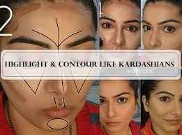 Tutorial How To Contour And Highlight Your Face Like Kardashians how to contour and highlight your face
