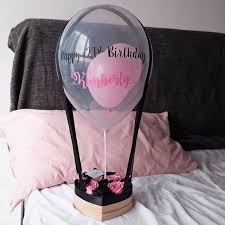 Black flowers are unique in their appearance. Pink Black Rose Hot Air Flower Box Giftr Malaysia S Leading Online Gift Shop