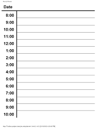 Hourly Daily Planner Template In 2020 Hourly Planner Daily Planner Template Daily Schedule Template