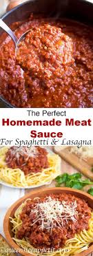 The Perfect Homemade Meat Sauce Recipe Queenslee Appetit Recipe Homemade Meat Sauce Recipes Meat Sauce Recipes