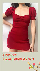 Pure Rose Mini Dress For A Casual Look In 2020 Dresses Elegant Red Dress Fashion