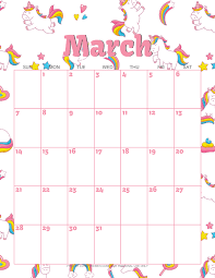 This february 2021 calendar can be printed on an a4 size paper. Cute Unicorn 2021 Calendar Free Printable Cute Freebies For You Kids Calendar Calendar Printables January Calendar