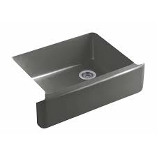 thunder grey single bowl kitchen sink