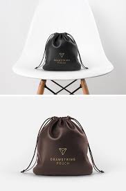 Leather Drawstring Pouch Mockup Graphicburger In 2020 Drawstring Pouch Leather Pouch Leather