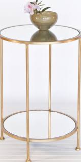 Bedroom Design The Amazing Elegent Of Bedroom Round Glass Bedside Table Having Glass Shelf On Golden Steel Frame And Base Outstanding Looks Of Narrow With Brow