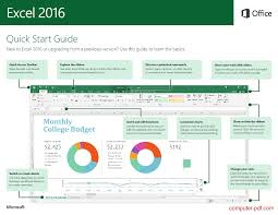 pdf microsoft excel 2016 quick start guide free tutorial