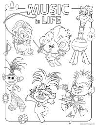 Print now free and safe princess coloring pages for girls. Kings And Queens From Trolls 2 World Tour Coloring Pages Printable