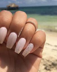Black ombre french nails sharp ending acrylic nail tips glitter. 7 Best Rose Gold Nails Acrylic Ideas Nails Gold Nails Rose Gold Nails