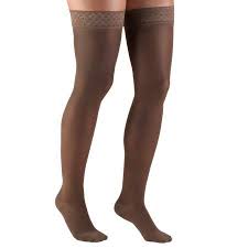 Truform Women S Stockings Thigh High Sheer 30 40 Mmhg Taupe Medium Walmart Com Lady Stockings Thigh Highs Stocking Tights