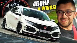 CIVIC TYPE R FK8 CATLESS INSTALL STRAIGHT PIPE WITH E85 RACING TUNED 2018  TYPE R ON HIGHWAY