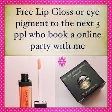 Free Lipgloss Or Pigment To The Next 3 People Who Book An Online Party With Me In February You Can Go Directy To My Younique 3d Fiber Lash Mascara