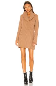 Cream sweater dress, grey over th eknee boots and a taupe coat. How To Wear A Sweater Dress 13 Cool Knit Dresses For 2021