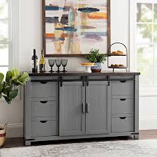 gray sliding door franklin cabinet