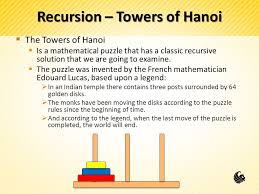 Tower of hanoi 7 discs' solution. More Recursion Permutations And Towers Of Hanoi Cop Ppt Download