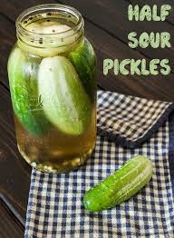 Half Sour Pickles New York Crunchy Pickles Recipe Recipe Sour Pickles Half Sour Pickles Pickling Recipes
