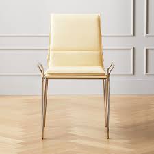 Modern Dining Chairs Accent Cafe And Kitchen Chairs Cb2 In 2020 Modern Dining Chairs Ivory Chair Gold Dining Chairs
