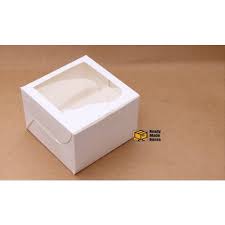 Window boxes beautifully crafted and designed. Readymade Boxes Plain 5x5x3 5 Inches White Window Box For Cake Packaging Capacity 550 Gm Rs 8 Piece Id 21776147762
