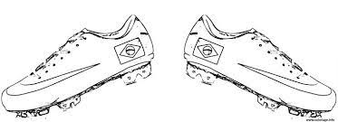 coloriage chaussure de foot nike dessin a imprimer chaussures dragon simple