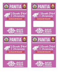 Template desain id card terbaik, membuat id card. Contoh Id Card Panitia