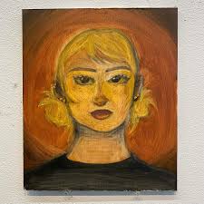 Student works from Painting II with Prof. Karolak —— Observational self  portrait in 2 hours with limited palette of three colors (earth palette or  chromatic palette), no white. —— Jophiel Gonzales Rashel