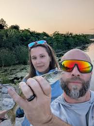 Good night of multi species fishing and a PB blue gill for Kristy!