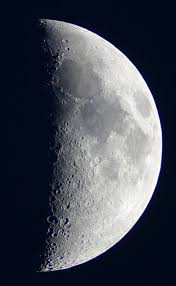 Der zunehmende mond ist in der ersten hälfte des nachthimmels und am abend am himmel zu sehen. Sternwarte Aachen Galerie