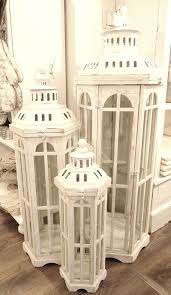 Laterne Holz Metalldach Weiss Shabby Landhaus Vintage Garten Landhaus 3 Grossen Perabot Palet Perabot Palet