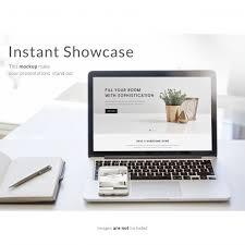 Download Laptop On White Table With Smartphone And Notebook Mock Up For Free In 2020 Mockup Mocking Smartphone