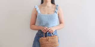 Easy Crochet Ruffle Strap Tank Top Video Free Pattern For The Frills