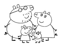 Peppa pig peppa and her family playing in the mud. 10 Disegni Da Colorare Di Peppa Pig
