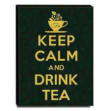 Quadro Keep Calm And Drink Tea Canvas 40x30cm Kca60 Leroy Merlin