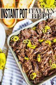 Instant Pot Italian Beef Recipe Italian Beef Recipes Instant Pot Recipes Instant Pot Dinner Recipes