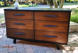 Examples of awesome upcycled dressers. Two Toned Mid Century Modern Dresser Jack Studio Paint Design