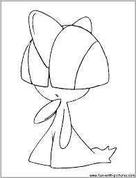 One down the center of the page, one horizontal across the middle and two diagonal lines. Ralts Coloring Page