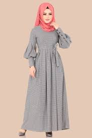 Modaselvim Elbise Balon Kol Pileli Elbise Kprs6825 Siyah Elbise Afrika Elbise Islami Giyim