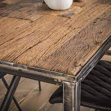 Pas besoin de faire compliqué pour adopter le style industriel dans son salon. Table Bois Brut Style Industriel Sur Cdc Design