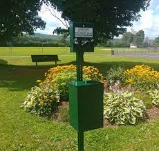 2018 new type aluminum dog pet waste station bins with bracket with green painting pet waste station for wholesale. Category New Economy Dog Waste Station Jamestown Advanced Products
