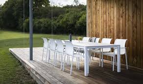Maybe you would like to learn more about one of these? Table De Jardin Blanche Haut De Gamme En Acier Laque Et Plateau Bois
