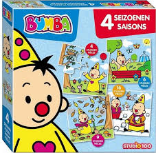 Bumba is een clown die allerlei fratsen. Studio 100 Legpuzzel Bumba 4 Seizoenen 4 Tot 16 Stukjes Kopen Educatieve Speelgoed