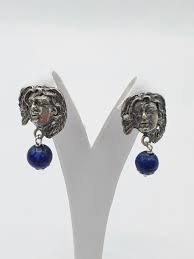 Orecchini donna Magna Grecia argento e lapislazzuli blu MGK 3852 V-4 -  Musci gioielli
