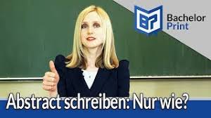 Das abstract bei der vwa. Abstract Schreiben Fur Die Bachelorarbeit Masterarbeit Youtube