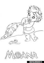 Ktoś stworzył bardzo przerażającą postać. Vaiana Moana Swiatkolorowanek Pl